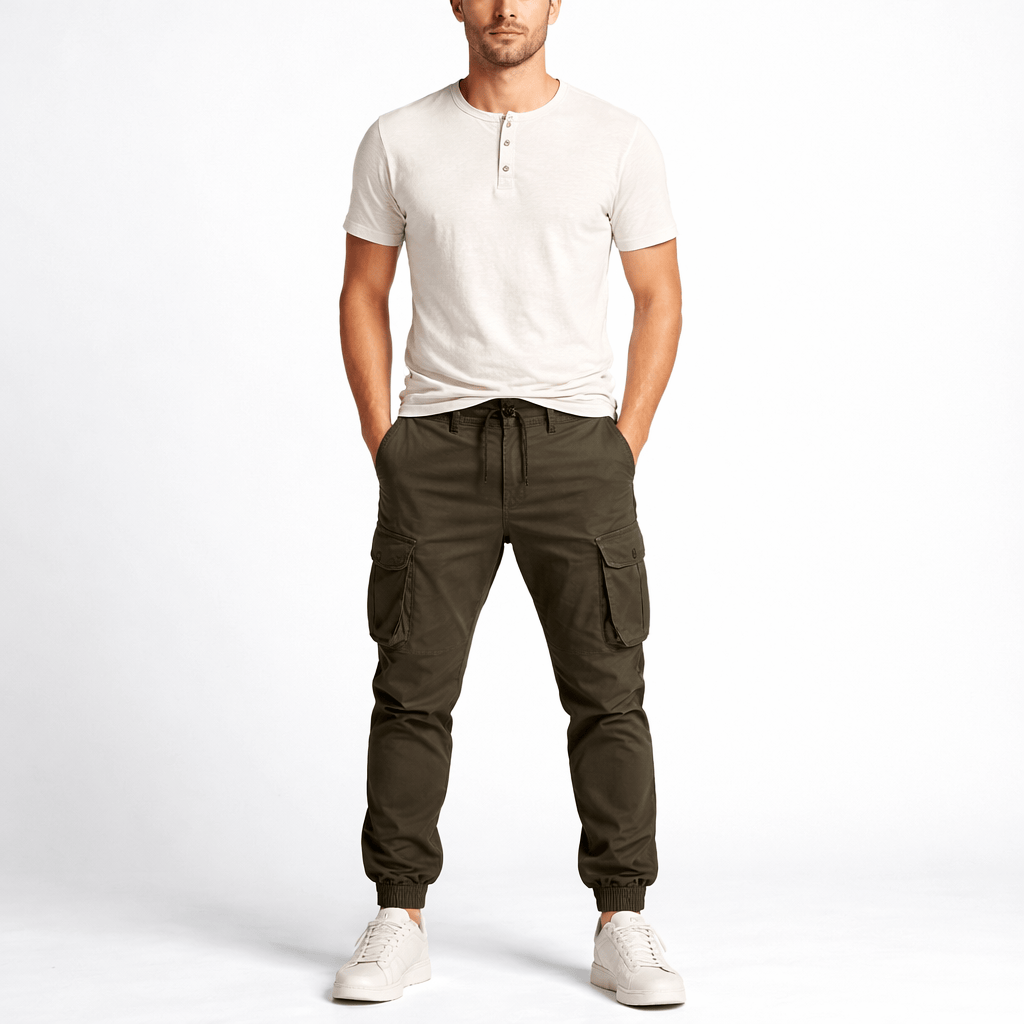 Pantalon cargo homme en coton