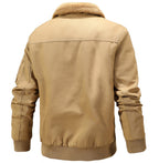 Herenjas met warme voering en fleece kraag