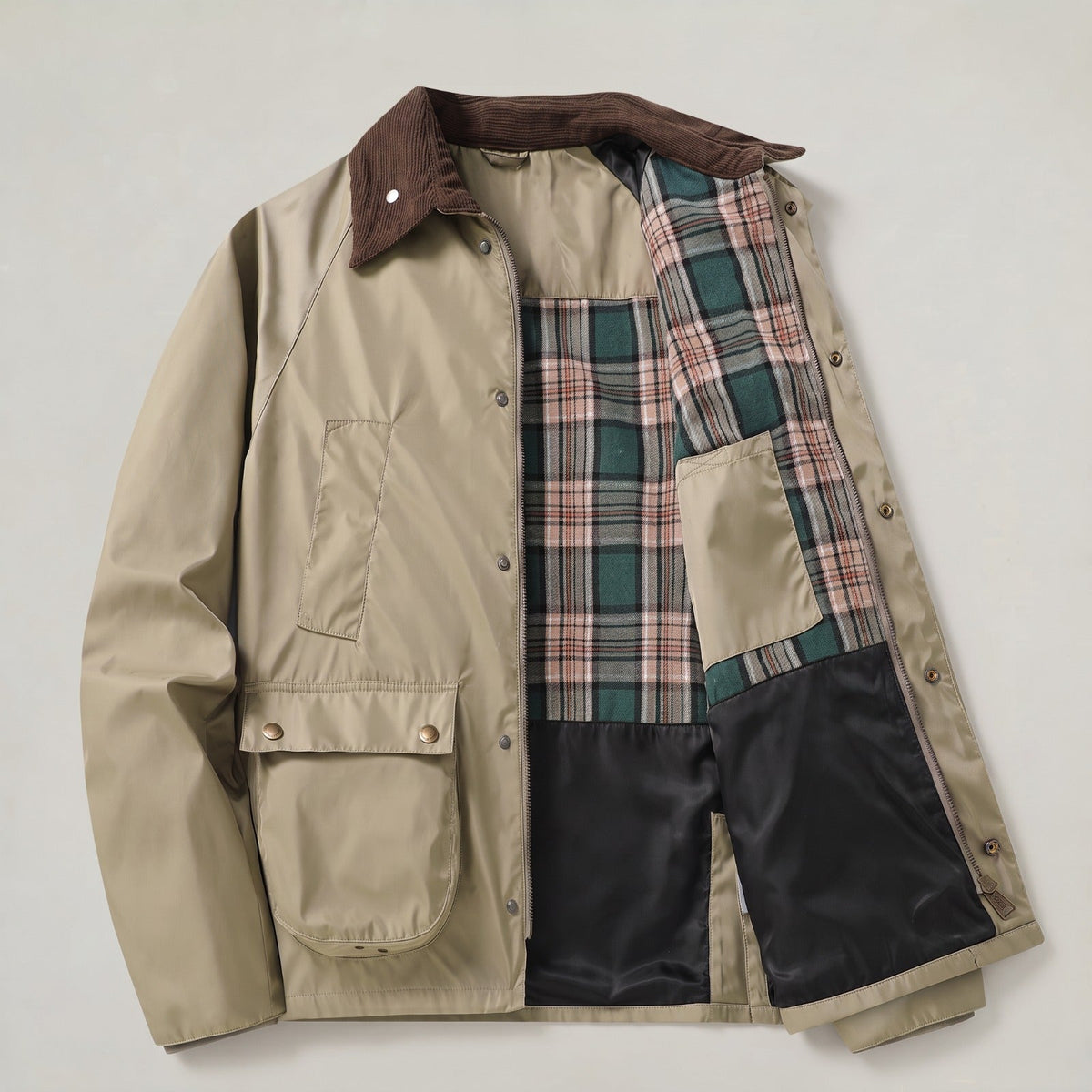 Herren Übergangsjacke mit Cordkragen
