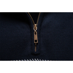 Herren Half Zip Pullover mit Streifen und Stehkragen