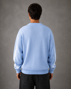 Pull en tricot pour homme avec motif – Coupe ample et col rond