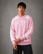 Pull en tricot pour homme avec motif – Coupe ample et col rond