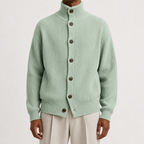 Cardigan à col roulé pour hommes
