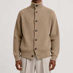 Cardigan à col roulé pour hommes