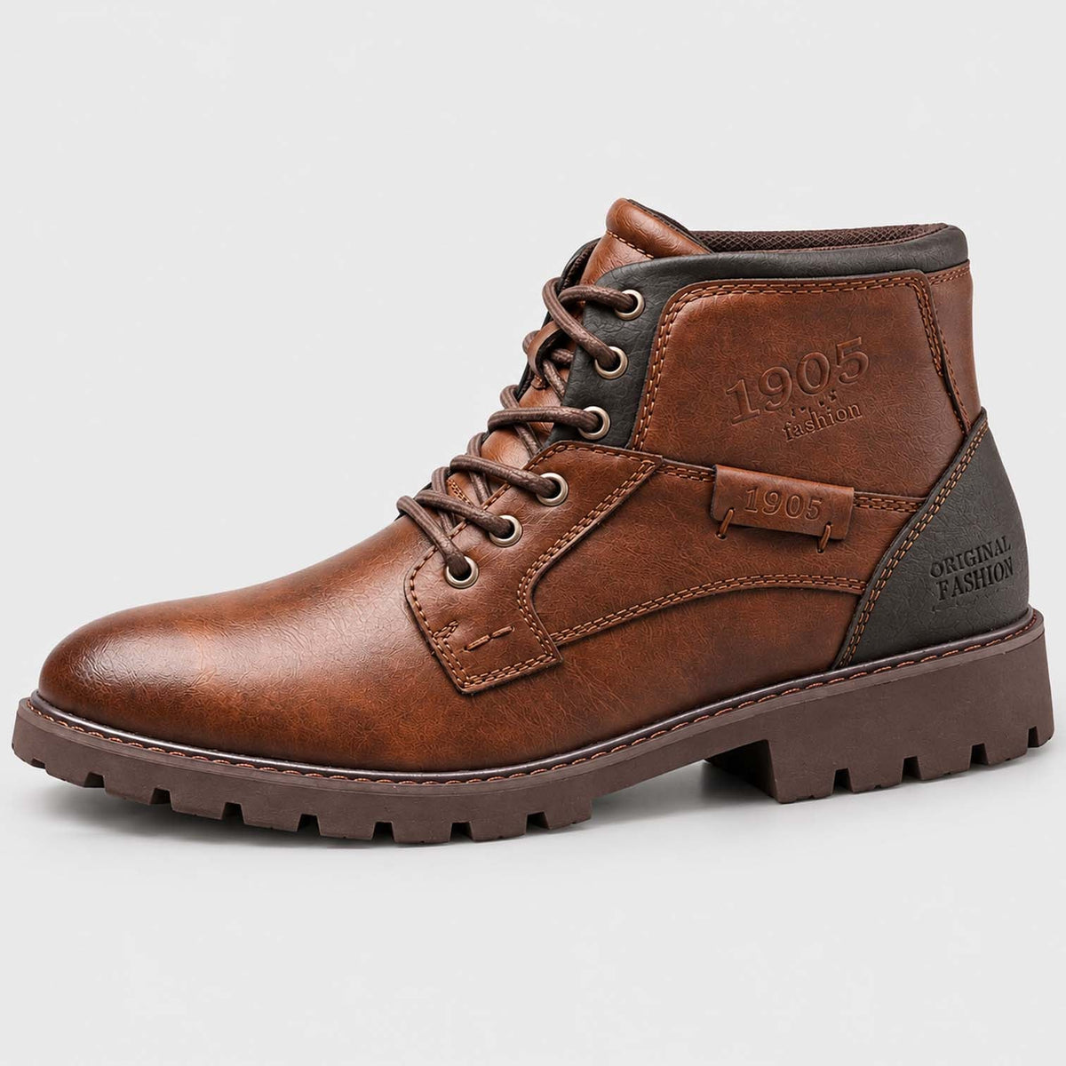 Gefütterte Herren Schnürstiefeletten