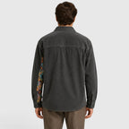 Cardigan en velours côtelé pour homme avec design patchwork