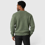 Herren-Strickpullover mit Rundhalsausschnitt