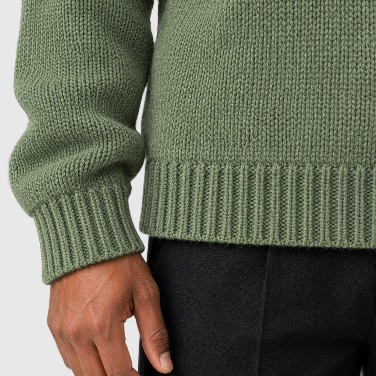 Herren-Strickpullover mit Rundhalsausschnitt