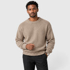 Herren-Strickpullover mit Rundhalsausschnitt