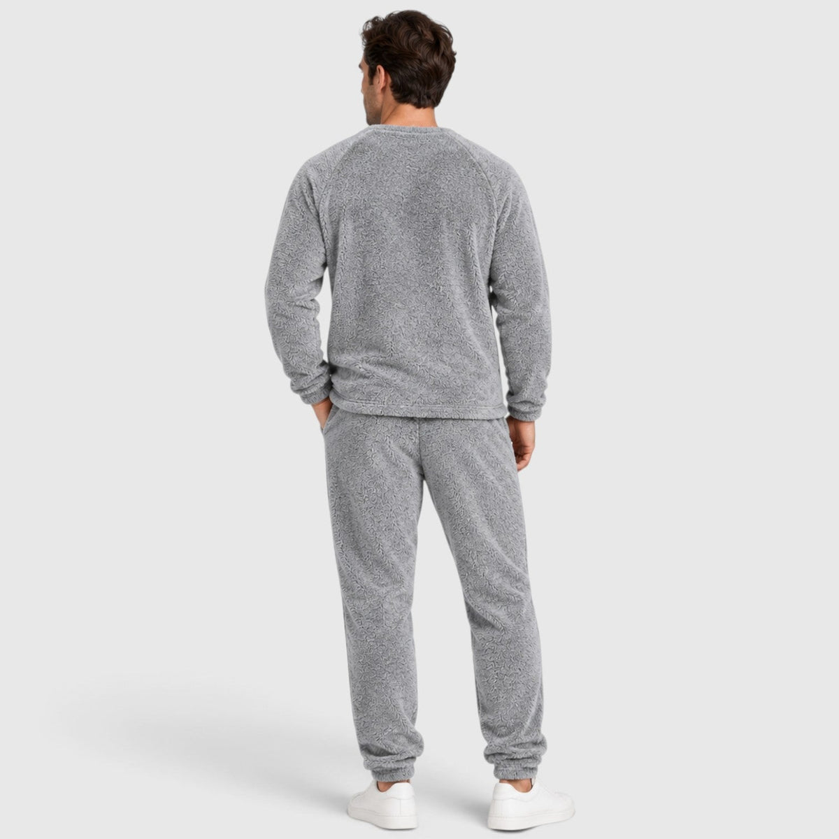 Herren Loungewear Set aus Plüsch