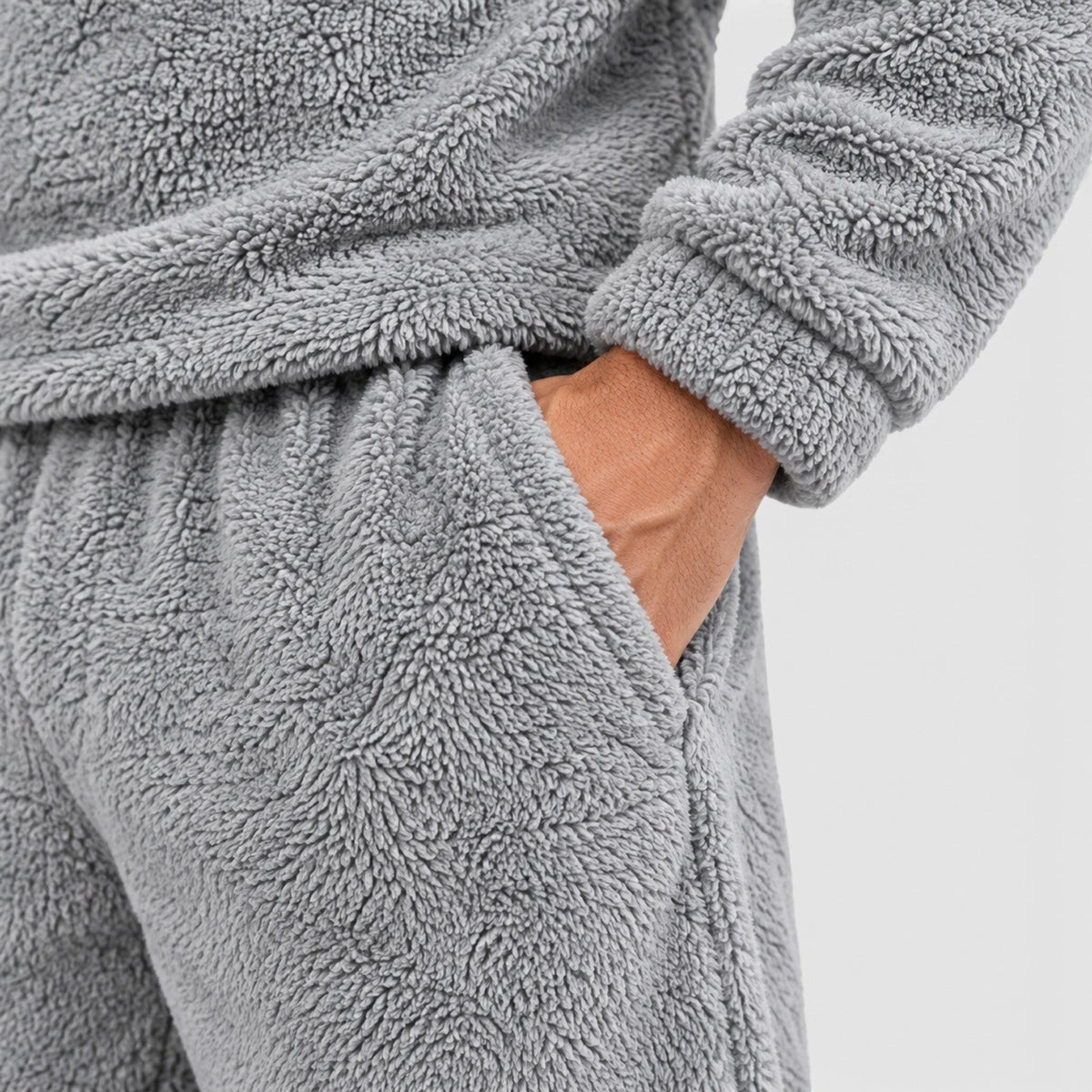 Herren Loungewear Set aus Plüsch