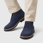 Heren Leren Enkellaarzen Slip On Elegant en Veelzijdig