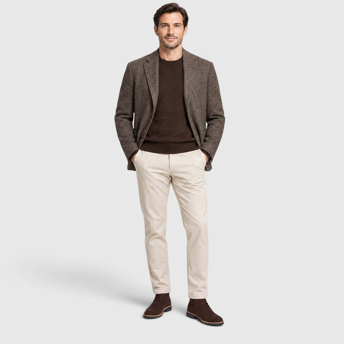 Herren Leder Stiefeletten Slip On Elegant und Vielseitig