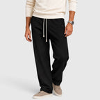 Herren Wide Leg Hose mit Kordelzug