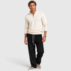 Herren Wide Leg Hose mit Kordelzug