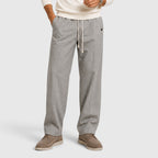 Herren Wide Leg Hose mit Kordelzug
