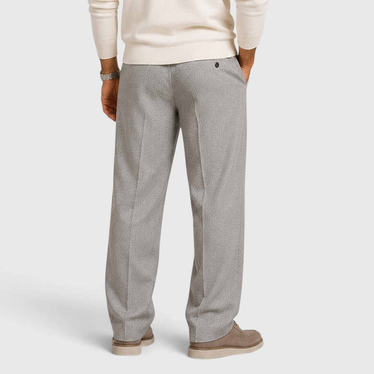 Herren Wide Leg Hose mit Kordelzug