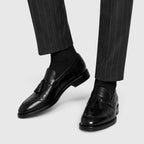 Herren Loafer in Lederoptik mit Quastendetail