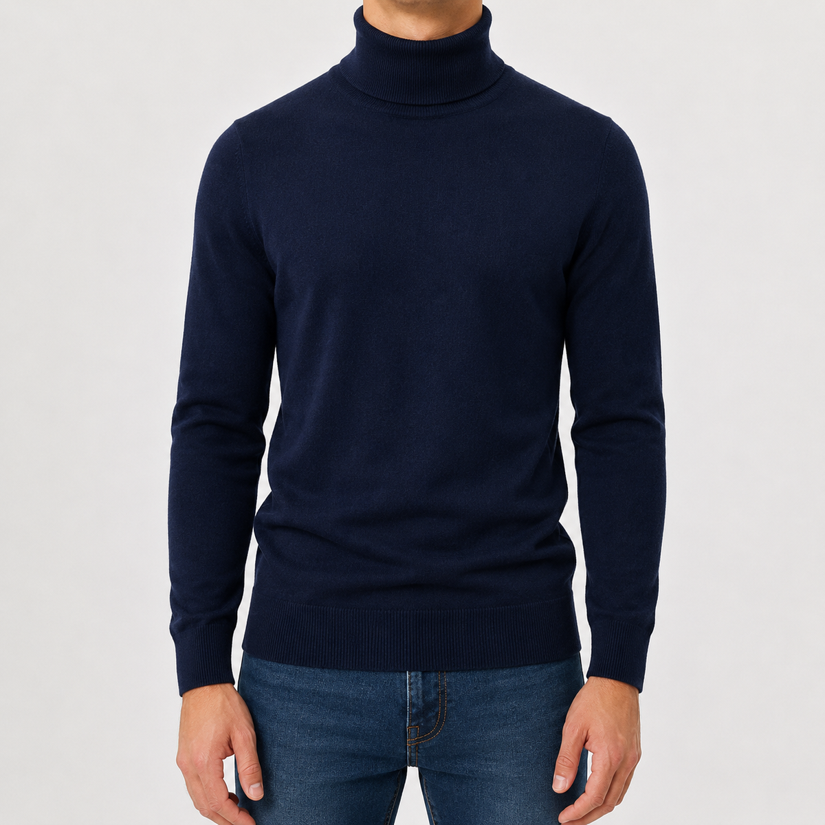 Herren Pullover mit Rollkragen