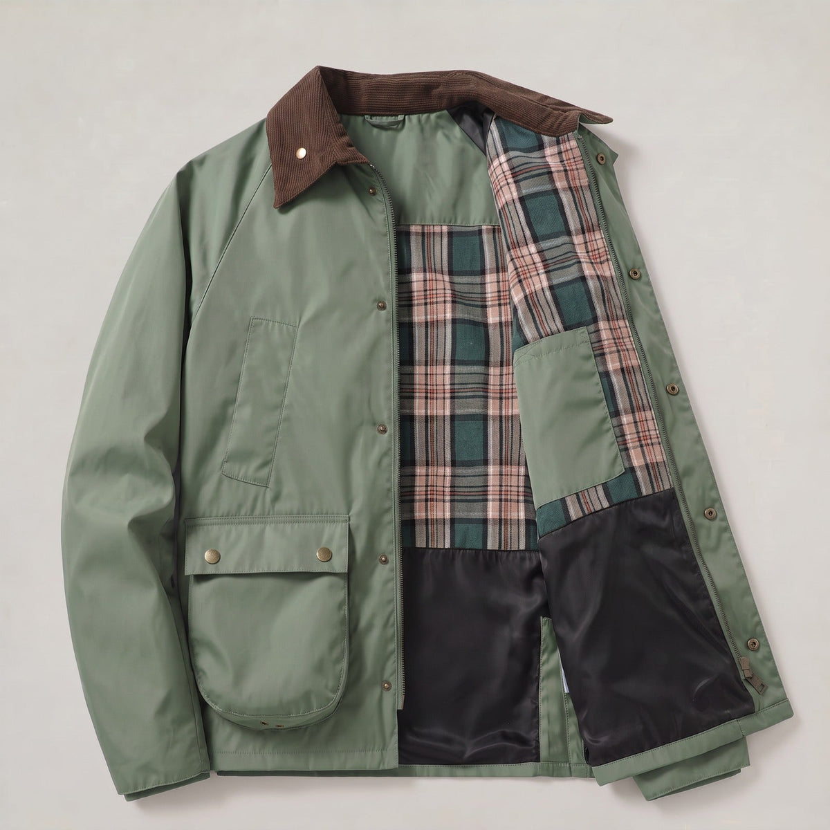 Herren Übergangsjacke mit Cordkragen