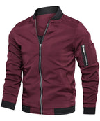 Veste bomber homme avec fermeture éclair