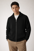 Cardigan homme à fermeture éclair