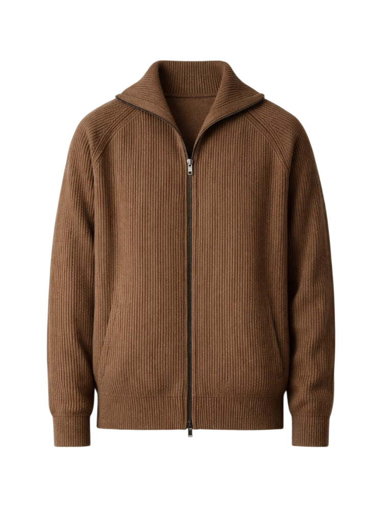 Herren Strickjacke mit Reißverschluss