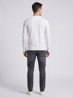Herren Henley Shirt aus Baumwolle mit langen Ärmeln