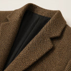 Blazer homme en mélange de laine coupe slim avec motif chevrons