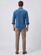 Heren Twill Overhemd van Katoen