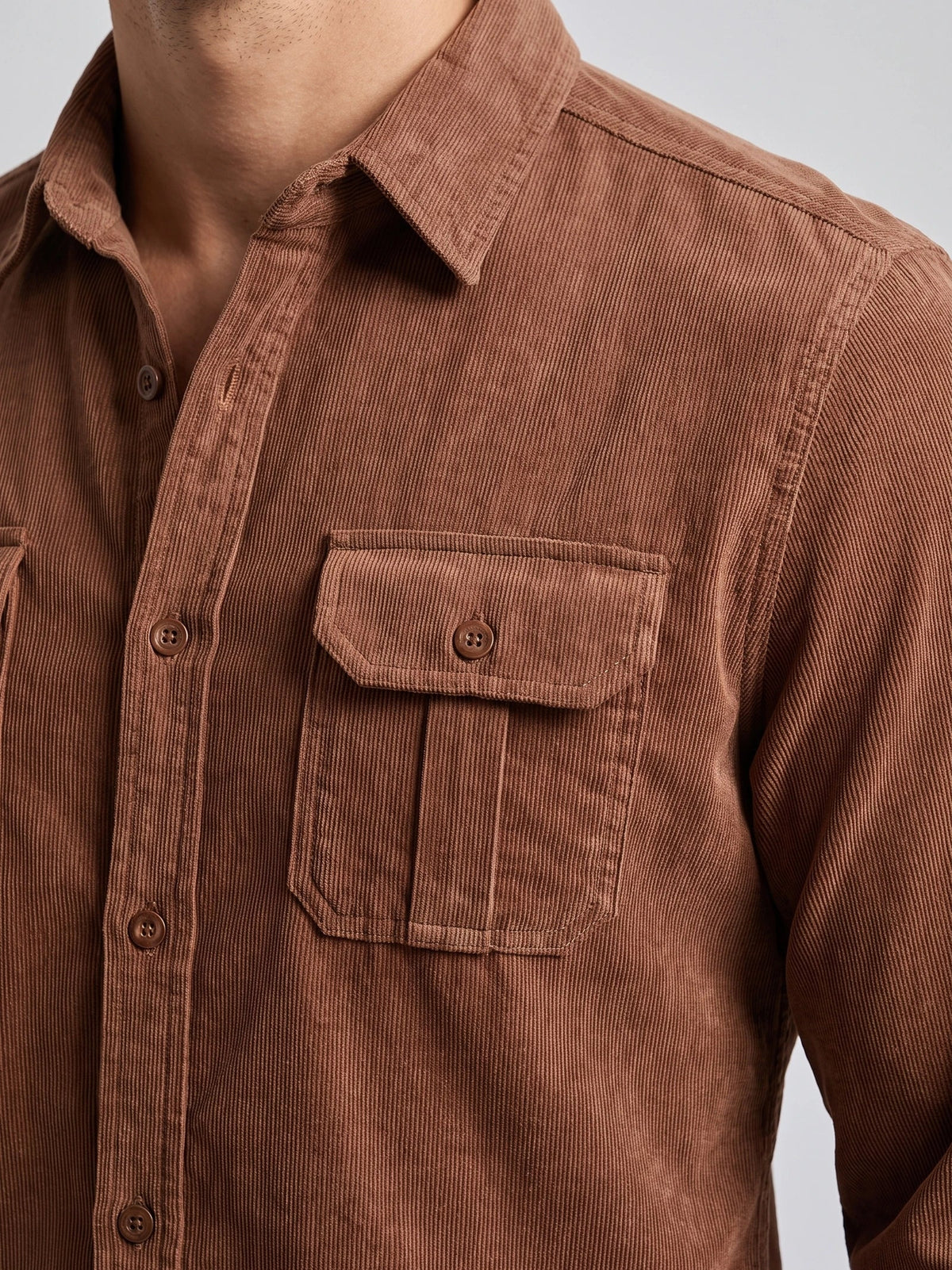 Herren Slim Fit Twill Hemd aus Baumwolle