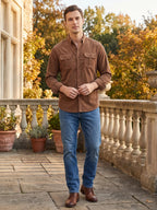 Heren Twill Overhemd van Katoen