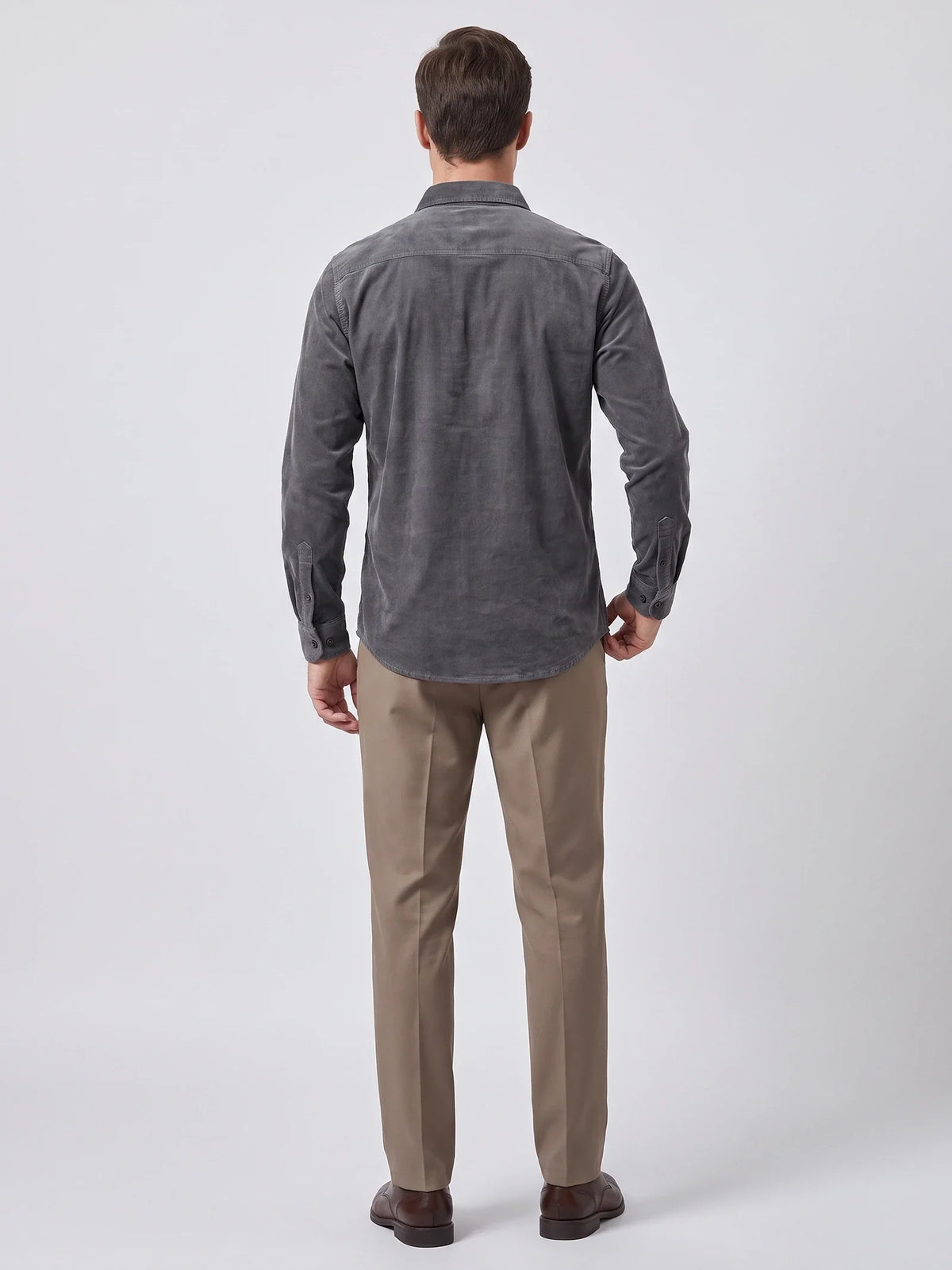 Heren Twill Overhemd van Katoen