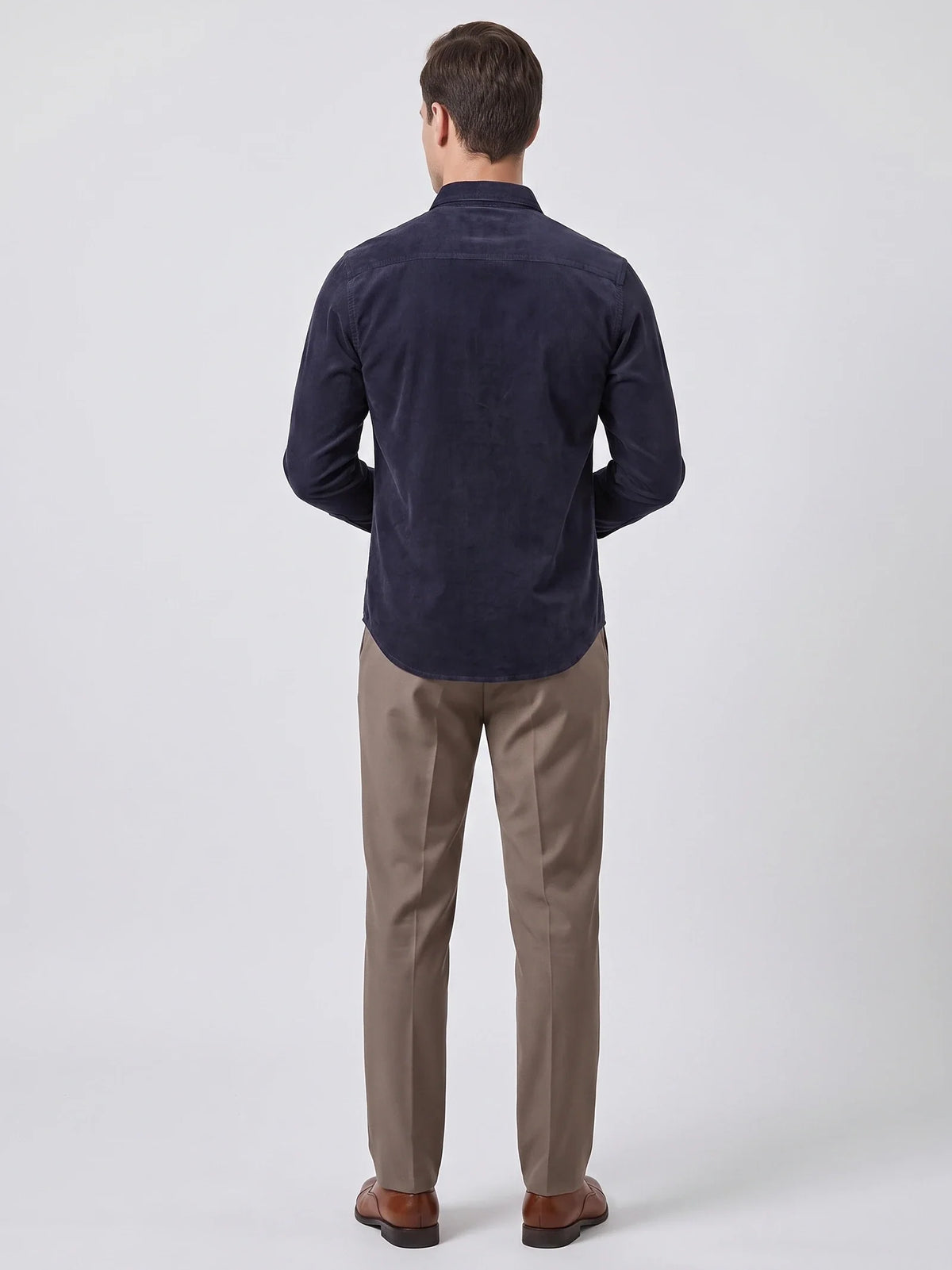 Heren Twill Overhemd van Katoen