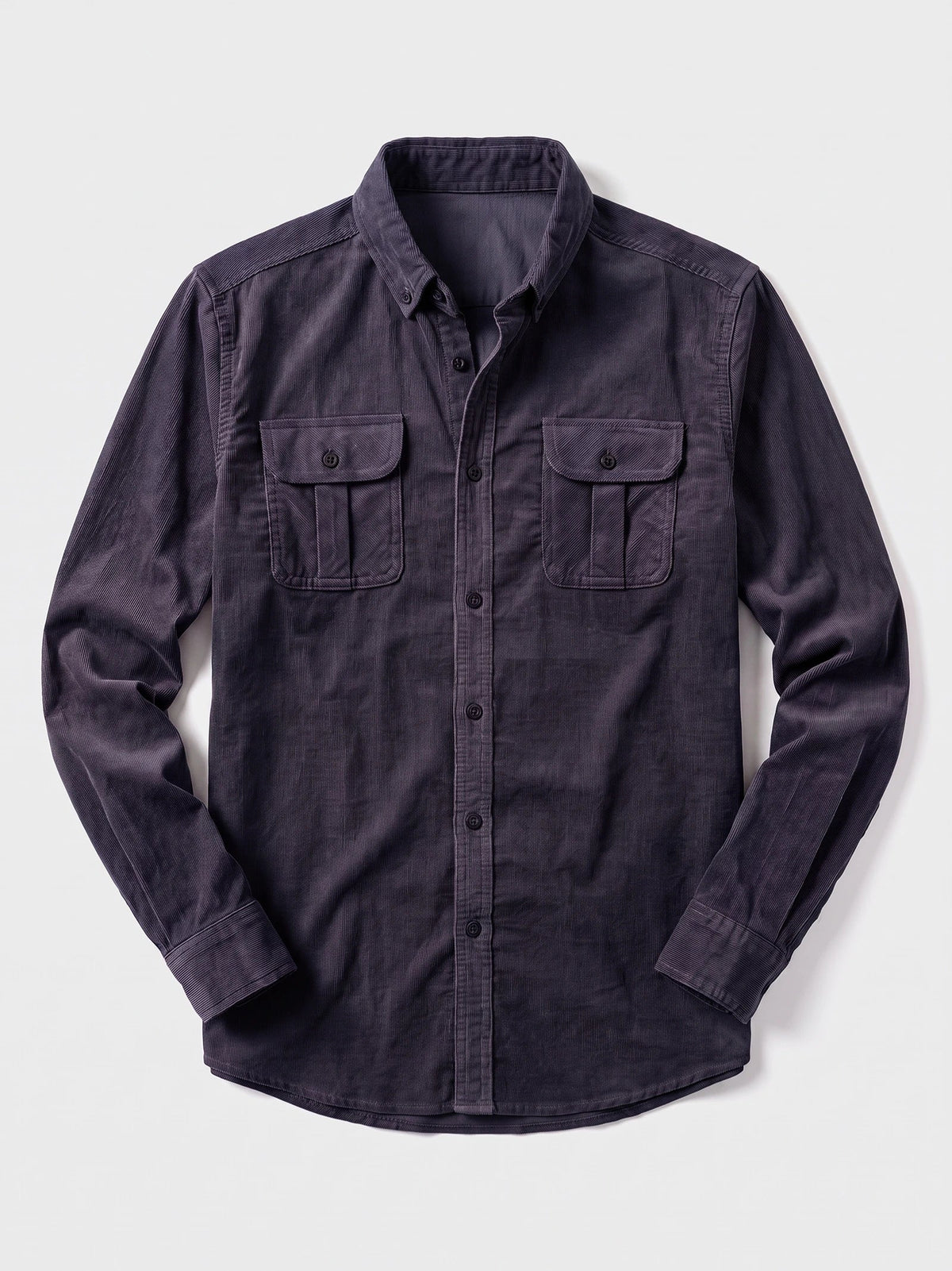 Heren Slim Fit Twill Overhemd van Katoen