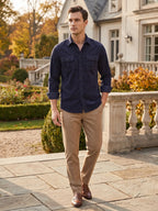 Heren Twill Overhemd van Katoen