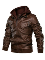 Herenjas met capuchon en ritssluiting