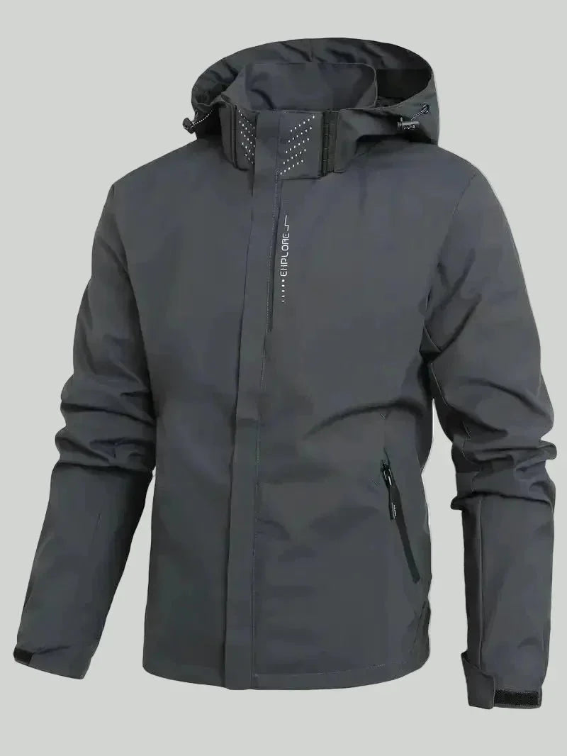 Waterdichte Winddichte Outdoor Jas – Lichtgewicht Unisex Laag - De Mode OutletBLACK-OC13V78