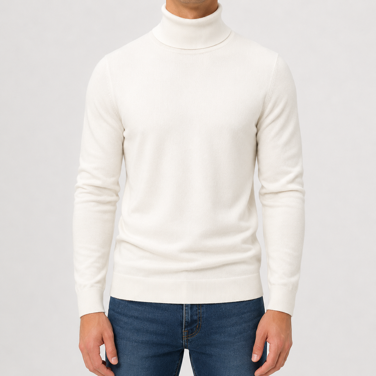 Herren Pullover mit Rollkragen